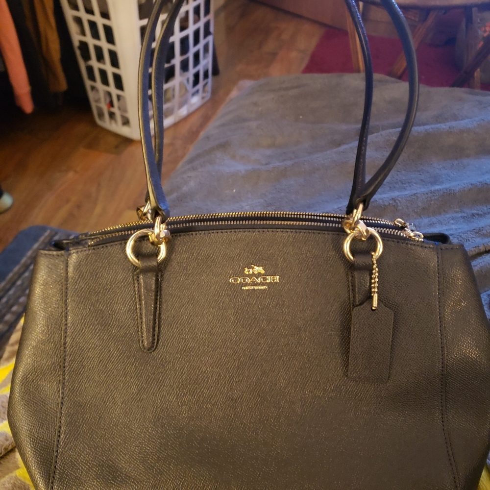 Leather Coach purse
